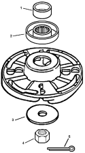 Cutting Heads - Heavy Duty Fixed Line Head Diagram and Parts List for PAS-225 S59612022001-S59612999999 Echo Trimmer