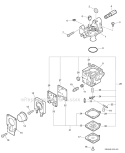 Carburetor - Rb-K66 Sn: 05003916-05010252 Diagram and Parts List for PAS-230 05001001-05999999 Echo Trimmer