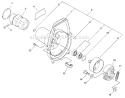 Fancase, Clutch Diagram and Parts List for PAS-230 05001001-05999999 Echo Trimmer