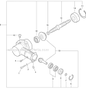 Edger Attachment - Gear Case Diagram and Parts List for PAS-230 06001001-06999999 Echo Trimmer
