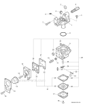 Carburetor - Rb-K66B Sn: 0701001-07001420 Diagram and Parts List for PAS-230 07001001-07999999 Echo Trimmer