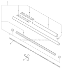 Hedge Trimmer Attachment - Main Pipe, Driveshaft Diagram and Parts List for PAS-230 07001001-07999999 Echo Trimmer