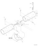 Prothatch Attachment - Thatching Drums Diagram and Parts List for PAS-230 07001001-07999999 Echo Trimmer
