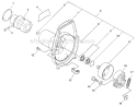 Fancase, Clutch Diagram and Parts List for PAS-230 07001001-07999999 Echo Trimmer