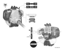 Labels Diagram and Parts List for PAS-230 S67711001001-S67711999999 Echo Trimmer