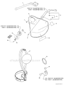 Universal Blade Conversion Kit, Cutting Blades Diagram and Parts List for PAS-230 S67711001001-S67711999999 Echo Trimmer