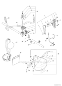 U-Handle / Blade Conversion Kit Diagram and Parts List for PAS-230 S67711001001-S67711999999 Echo Trimmer
