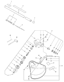 80 Tooth Brushcutter Attachment Diagram and Parts List for PAS-230 S67711001001-S67711999999 Echo Trimmer