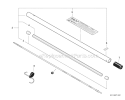 Rapid Loader Trimmer - Main Pipe, Flexible Driveshaft Diagram and Parts List for PAS-230 S67711001001-S67711999999 Echo Trimmer
