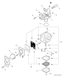 Carburetor - Rb-K70A Diagram and Parts List for PAS-230 S75212001001-S7521999999 Echo Trimmer