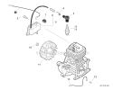 Ignition Diagram and Parts List for PAS-230 S75212001001-S7521999999 Echo Trimmer