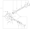 Edger Attachment - Gear Case Diagram and Parts List for PAS-230 S75212001001-S7521999999 Echo Trimmer