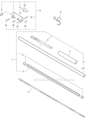 3 Foot Extension Diagram and Parts List for PAS-230 S75212001001-S7521999999 Echo Trimmer