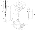 Fuel System Diagram and Parts List for PAS-230 S82713001001-S82713999999 Echo Trimmer