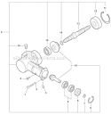 Edger Attachment - Gear Case Diagram and Parts List for PAS-230 S82713001001-S82713999999 Echo Trimmer