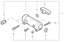 Coupler Diagram and Parts List for PAS-230 S82713001001-S82713999999 Echo Trimmer
