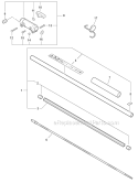 3 Foot Extension Diagram and Parts List for PAS-230 S82713001001-S82713999999 Echo Trimmer
