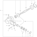 Edging Assembly - Gear Case Diagram and Parts List for PAS-266 T44211001001-T44211999999 Echo Trimmer