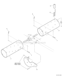 Pro Thatch Attachment - Thatching Drums Diagram and Parts List for PAS-266 T44211001001-T44211999999 Echo Trimmer