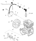 Flywheel, Ignition Diagram and Parts List for PAS-266 T44211001001-T44211999999 Echo Trimmer