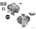 Labels Diagram and Parts List for PAS-266 T44312001001-T44312999999 Echo Trimmer