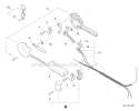 Control Handle, Control Cable Assembly Diagram and Parts List for PAS-266 T44312001001-T44312999999 Echo Trimmer