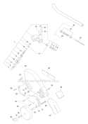 Edger Attachment - Gear Case, Metal Shield Sn: 054771-999999 Diagram and Parts List for PAS-266 T44312001001-T44312999999 Echo Trimmer