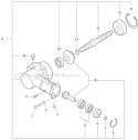 Edging Assembly - Gear Case Diagram and Parts List for PAS-266 T44312001001-T44312999999 Echo Trimmer
