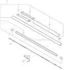 Hedge Trimmer Attachment - Main Pipe, Driveshaft Diagram and Parts List for PAS-266 T44312001001-T44312999999 Echo Trimmer