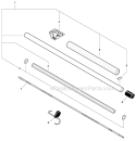 Power Pruner - Main Pipe, Driveshaft, Guide Bars, Sawing Chains Diagram and Parts List for PAS-266 T44312001001-T44312999999 Echo Trimmer
