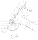 Grass Trimmer Attachment Diagram and Parts List for PAS-266 T44312001001-T44312999999 Echo Trimmer