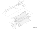 Pro Sweep Attachment - Brush Assembly Diagram and Parts List for PAS-266 T44312001001-T44312999999 Echo Trimmer
