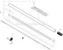 Pro Sweep Attachment - Main Pipe Assembly Diagram and Parts List for PAS-266 T44312001001-T44312999999 Echo Trimmer