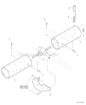 Pro Thatch Attachment - Thatching Drums Diagram and Parts List for PAS-266 T44312001001-T44312999999 Echo Trimmer