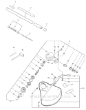 80 Tooth Brushcutter Attachment Diagram and Parts List for PAS-266 T44312001001-T44312999999 Echo Trimmer