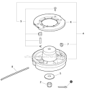 Rapid Loader Trimmer Head Diagram and Parts List for PAS-266 T44312001001-T44312999999 Echo Trimmer