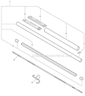 Hedge Trimmer Attachment - Main Pipe, Driveshaft Diagram and Parts List for PAS-266 T44413001001-T44413999999 Echo Trimmer
