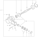 Edger Attachment - Gear Case Diagram and Parts List for PAS-280 T44511001001-T44511999999 Echo Trimmer