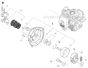 Fan Case Clutch Diagram and Parts List for PAS-280 T44511001001-T44511999999 Echo Trimmer