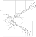 Edger Attachment - Gear Case Diagram and Parts List for PAS-280 T44612001001-T44612999999 Echo Trimmer