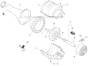 Blower Attachment Diagram and Parts List for PAS-280 T44612001001-T44612999999 Echo Trimmer