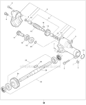 ProThatch Attachment - Gear Case Diagram and Parts List for PAS-280 T44612001001-T44612999999 Echo Trimmer