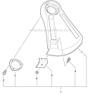 Rapid Loader Attachment - Shield (Plastic) Diagram and Parts List for PAS-280 T44612001001-T44612999999 Echo Trimmer