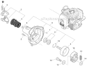Fan Case Clutch Diagram and Parts List for PAS-280 T44612001001-T44612999999 Echo Trimmer
