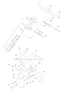 Edger Attachment - Gear Case Plastic Shield Diagram and Parts List for PAS-280 T44713001001-T44713999999 Echo Trimmer