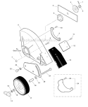 Edger Attachment - Metal Diagram and Parts List for PAS-280 T44713001001-T44713999999 Echo Trimmer