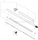 Power Pruner Attachment - Main Pipe, Driveshaft Diagram and Parts List for PAS-280 T44713001001-T44713999999 Echo Trimmer