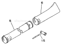 Page A Diagram and Parts List for PB-1000 066001 - 098000 Echo Leaf Blower / Vacuum