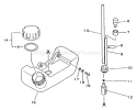 Page E Diagram and Parts List for PB-1000 066001 - 098000 Echo Leaf Blower / Vacuum