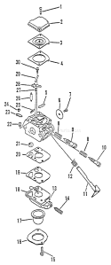 Page A Diagram and Parts List for PB-1000 219001 - 242731 Echo Leaf Blower / Vacuum